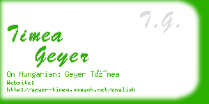 timea geyer business card